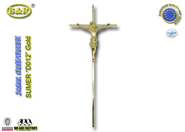 Dekoracyjny krzyż pogrzebowy w kolorze złotym, krzyż ornamentacyjny D012 rozmiar 45 * 18cm