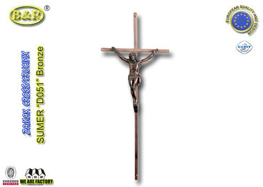Krzyż ze stopu cynku krzyż krzyżyk / dekoracja trumna D051 Włochy jakości brązu
