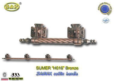 Długie metalowe trumny Barref H016 Uchwyty do trumien Antique Bronze Herrajes Para Ataudes