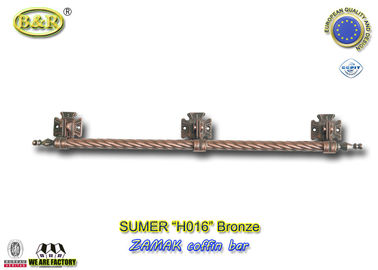 Nr ref. H016 Metalowy drążek na trumnę Dino długi na miarę Włochy Design Trumna o długości 1 m Długie 3 podstawy