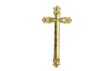 Dekoracja pogrzebowa Golden Colour Cross and Crucifix DP021