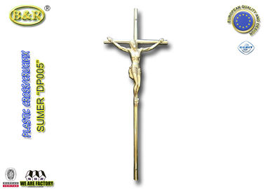 Rozmiar 37.5cm * 14cm dekoracji trumny katolicki plastikowe krucyfiksy christ Ref DP005 plasticos cruces con cristos